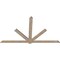 Ekena Millwork Kennewick Smooth Timber Gable Bracket, Douglas Fir, 108"W x 63"H x 1 1/2"D x 5 1/2"F, 14/12 Pitch GBW108X63X0206KEN00SDF - alternate 4